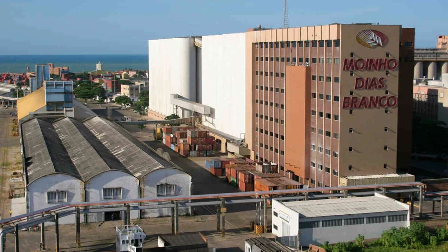 Vista aérea de unidade industrial da M. Dias Branco